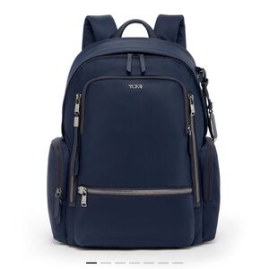 Tumi navy book bag